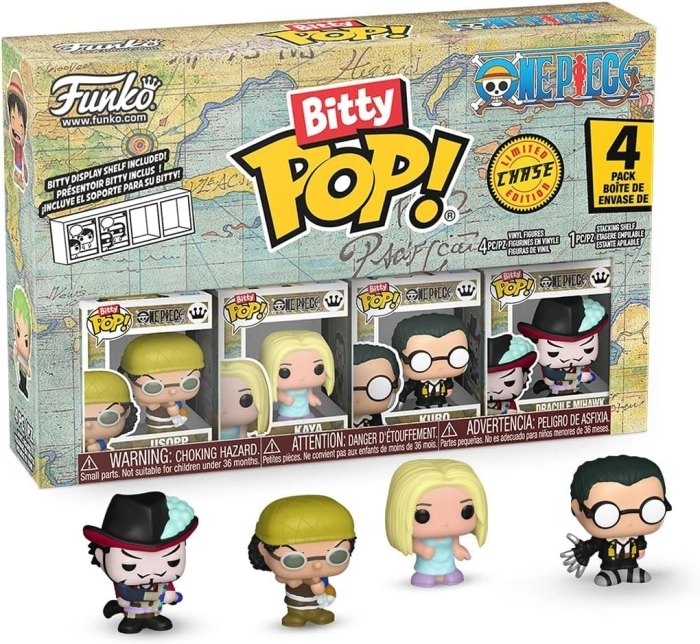 one piece: usopp 4 pack 3cm  - funko pop! bitty