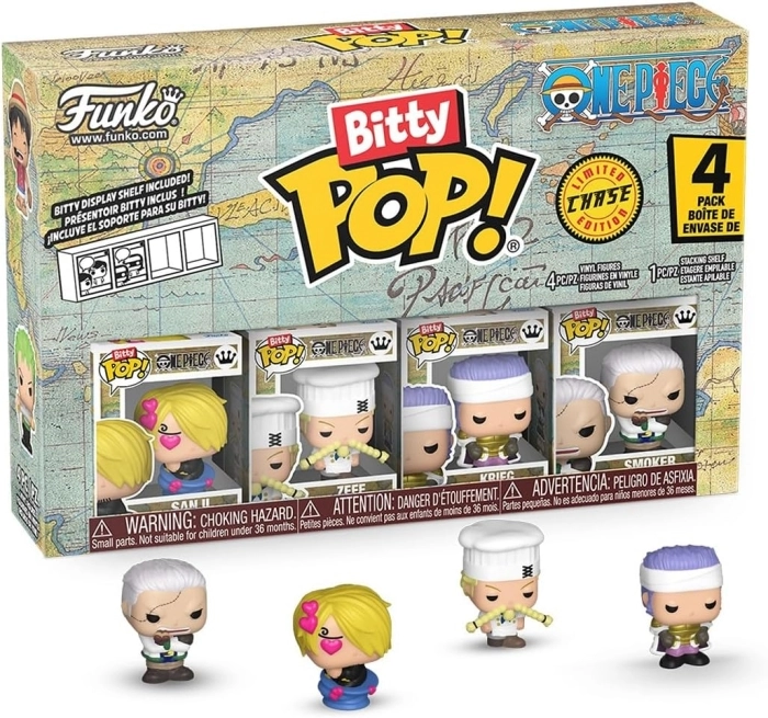 one piece: sanji 4 pack 3cm  - funko pop! bitty