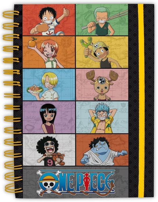 one piece - young straw hat crew - agenda a5 a righe a spirale