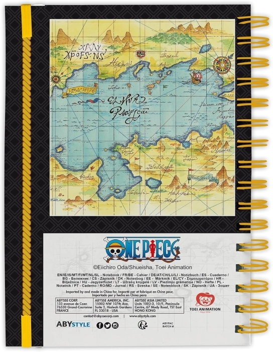 one piece - young straw hat crew - agenda a5 a righe a spirale