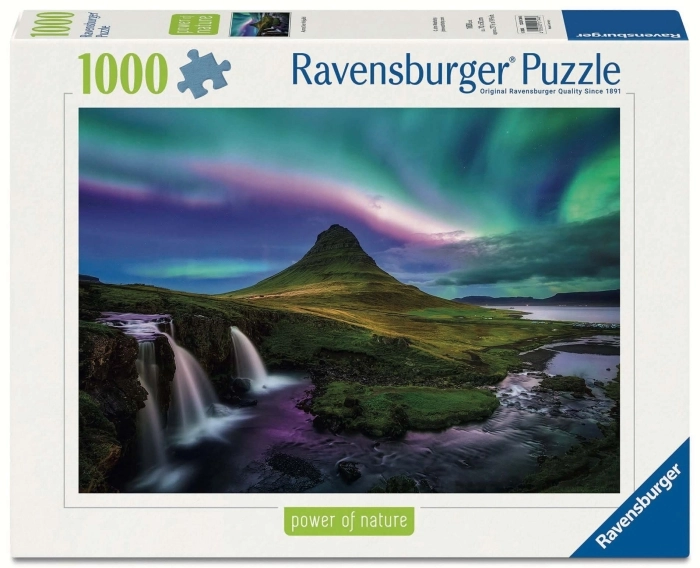 aurora su kirkjufell - puzzle 1000 pezzi