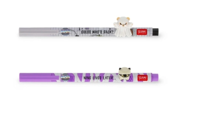 set di 2 penne gel - lovely friends - spooky party