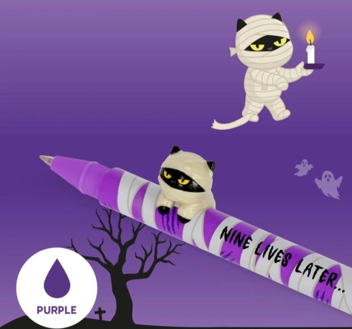 set di 2 penne gel - lovely friends - spooky party