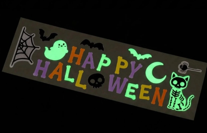 set di adesivi in gel per finestra - windo-glow - happy halloween
