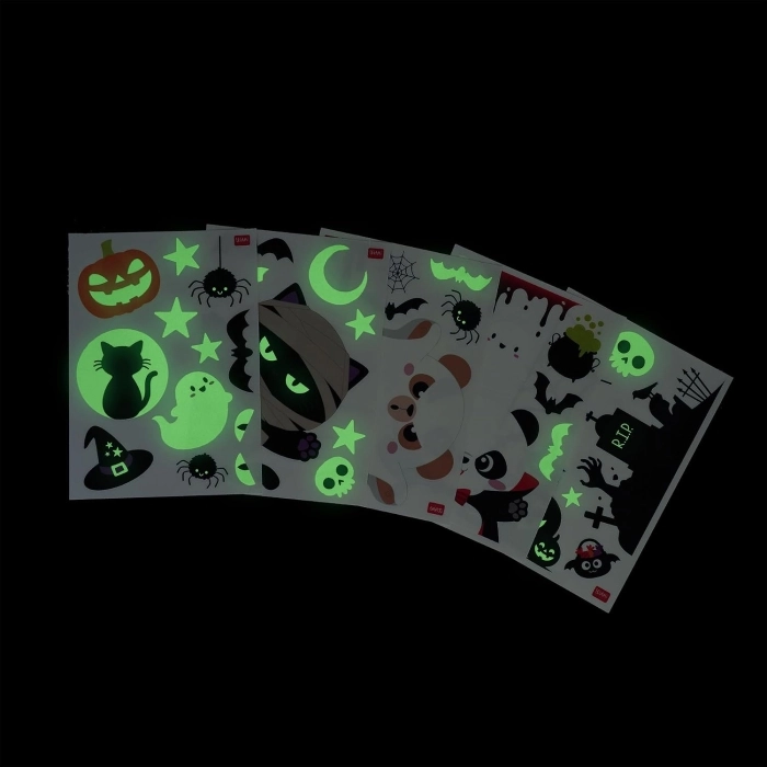 set di 40 adesivi elettrostatici per finestra - windo-wow - pumpkin