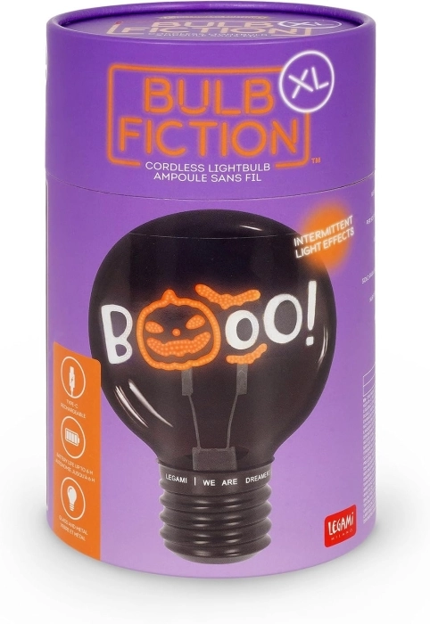 bulb fiction - lampada da tavolo lampadina - pumpkin booo