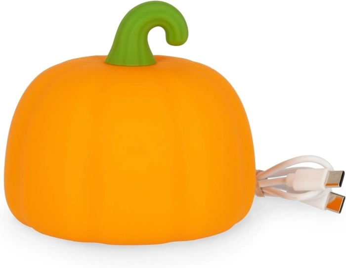 luce led ricaricabile in silicone - soft dreams - pumpkin
