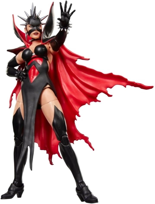 marvel legend series - malice (sue storm) - personaggio snodabile con carta magic