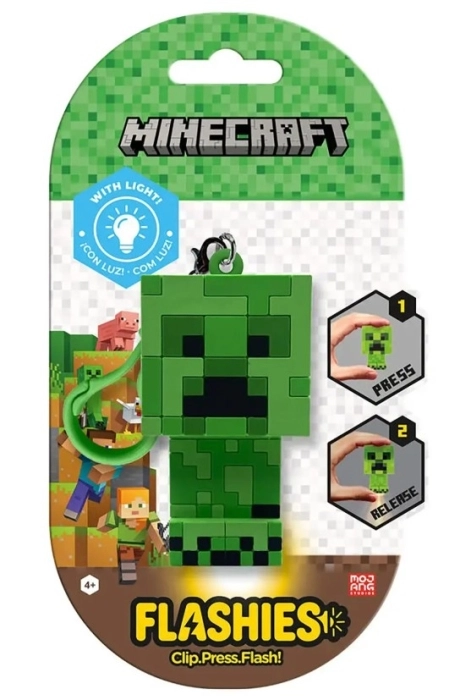 flashies 3d - portachiavi con luce - minecraft