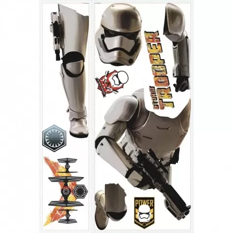 star wars the force awakens stormtrooper giant adesivo removibile da parete