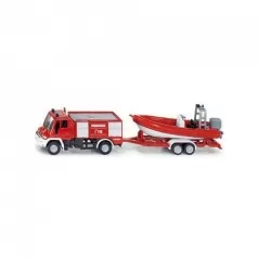 unimog dei pompieri con barca