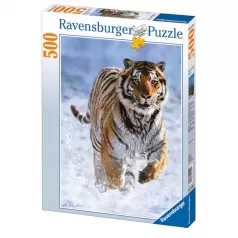 tigre sulla neve - puzzle 500 pezzi