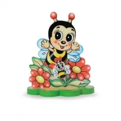carillon piccolo ape con fiore con base