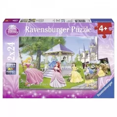 disney princess - puzzle 2x24 pezzi