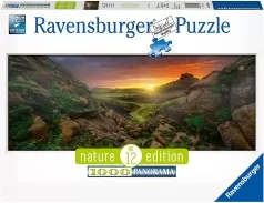 sole sopra l'islanda - puzzle 1000 pezzi