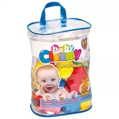 clemmy - costruzioni soft sacca 24 pezzi morbidi