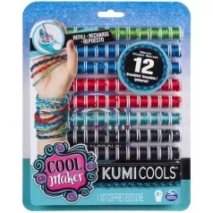kumi cools - ricarica di rocchetti colorati per 12 braccialetti