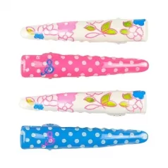 clip per capelli tess con fiori e pois