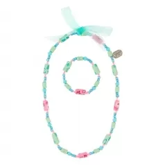 collana e bracciale tessy verde