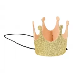 corona compleanno con fascia oro confezione regalo