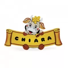 targa piccola mucca