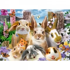 selfie di coniglietti - puzzle 100 pezzi xxl