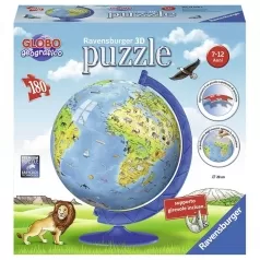 globo mappamondo -  puzzle 3d 180 pezzi