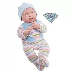 bebe femmina con tutina a righe 38cm