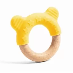 baby chew - anello massaggiagengive in legno e silicone