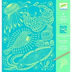carta da grattare - vita marina