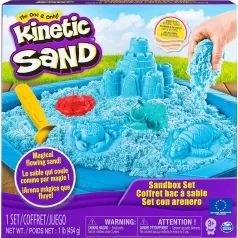 kinetic sand - playset castelli di sabbia con vaschetta