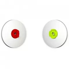 gomme - set 2 pezzi rossa lime