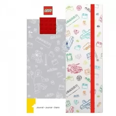 quaderno a5 a righe con mattoncino rosso 4x4