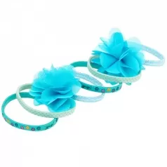 elastico per capelli pammy blu e smeraldo