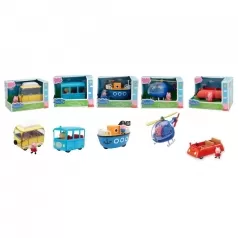 peppa pig - personaggi con veicoli assortiti