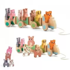 trainimo farm - trenino della fattoria trainabile in legno