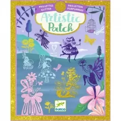 artistic patch fairyland - quadretti da decorare con i glitter
