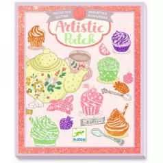artistic patch sweets - quadretti da decorare con i glitter