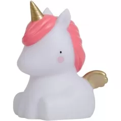 luce notturna led piccola - unicorno gold bianco e rosa limited edition