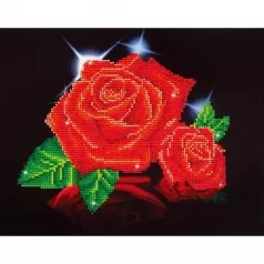 red rose sparkle - diamond dotz intermediate dd5.002
