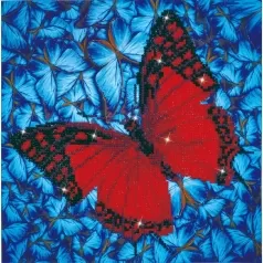 flutter by red - diamond dotz intermediate dd5.020 30.5x30.5cm