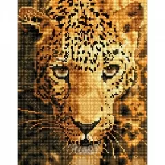 jaguar prowl - diamond dotz intermediate dd6.005 27.5x35.5cm