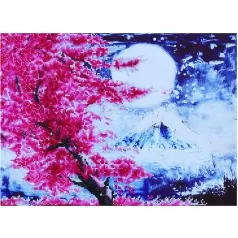 cherry blossom mountain - diamond dotz intermediate dd9.015 52x38cm