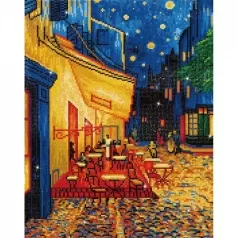 cafe at night van gogh - diamond dotz intermediate dd10.005 42x52cm