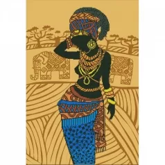 african princess - diamond dotz intermediate dd12.035 52x76cm