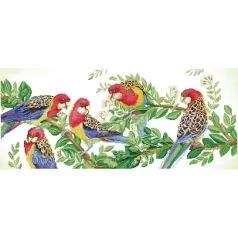 eastern rosella gatheringblue - diamond dotz advanced dd13.025 87x37cm