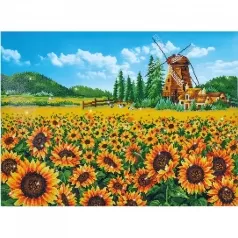 sunflower windmill - diamond dotz advanced dd13.016 77x57cm