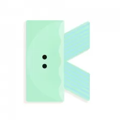 lettera in legno - k