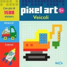 veicoli. pixel art. con stickers