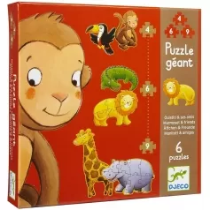 puzzle progressivo - marmoset e i suoi amici 4-6-9 pezzi